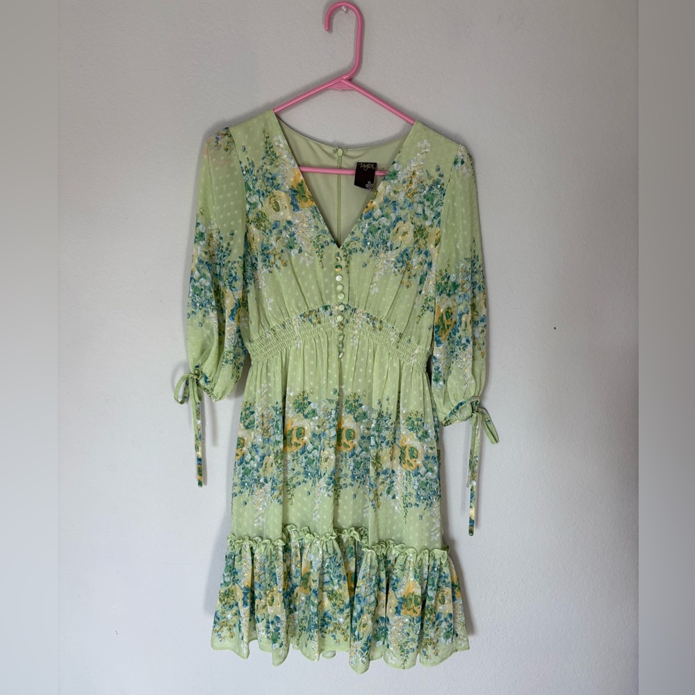 Taylor Vintage Style floral chiffon dress